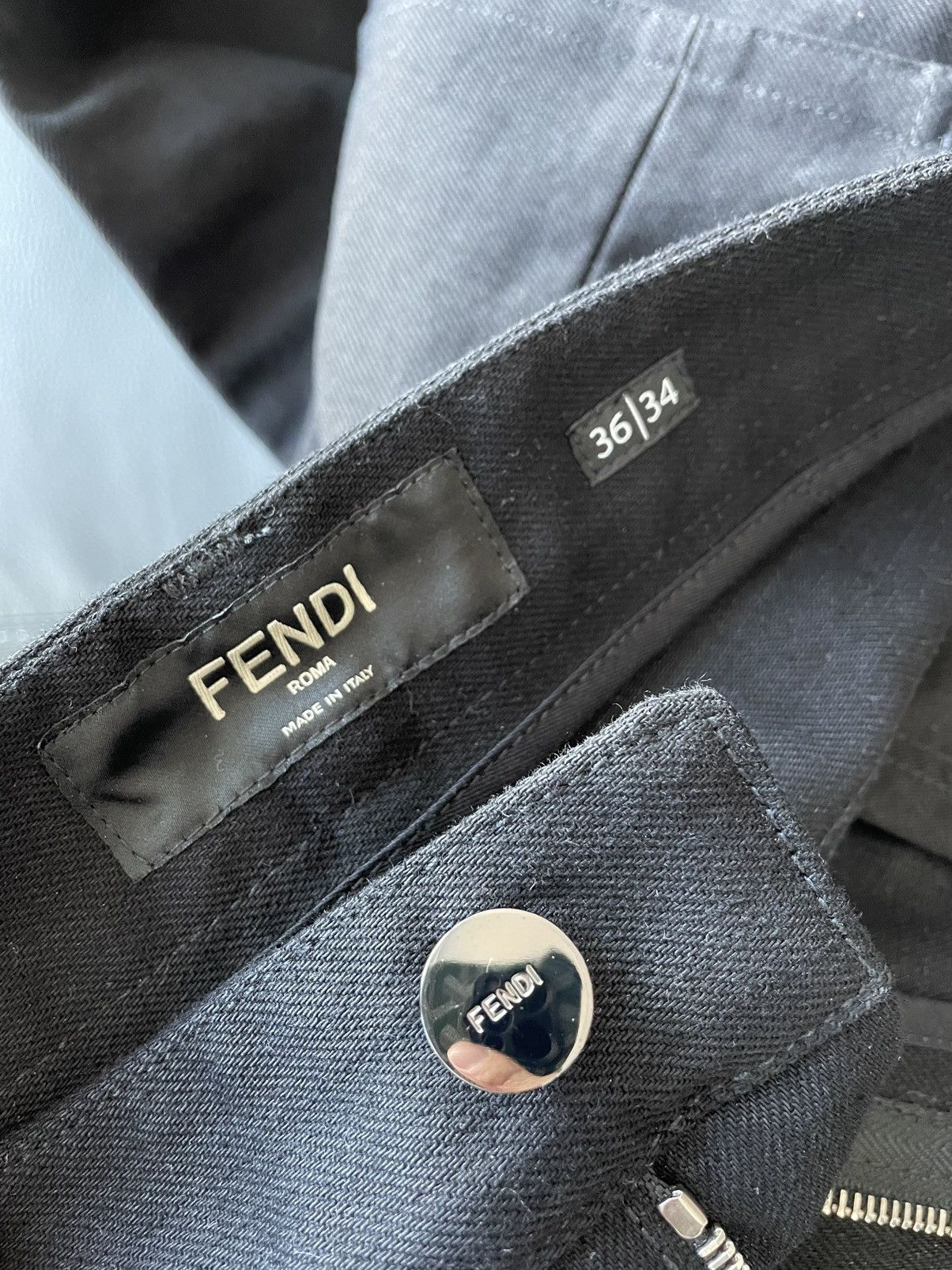 Fendi Limited Rare $2k Super Runway Brand New FF Logo Jeans Pant Size US 32 / EU 48 - 7 Thumbnail