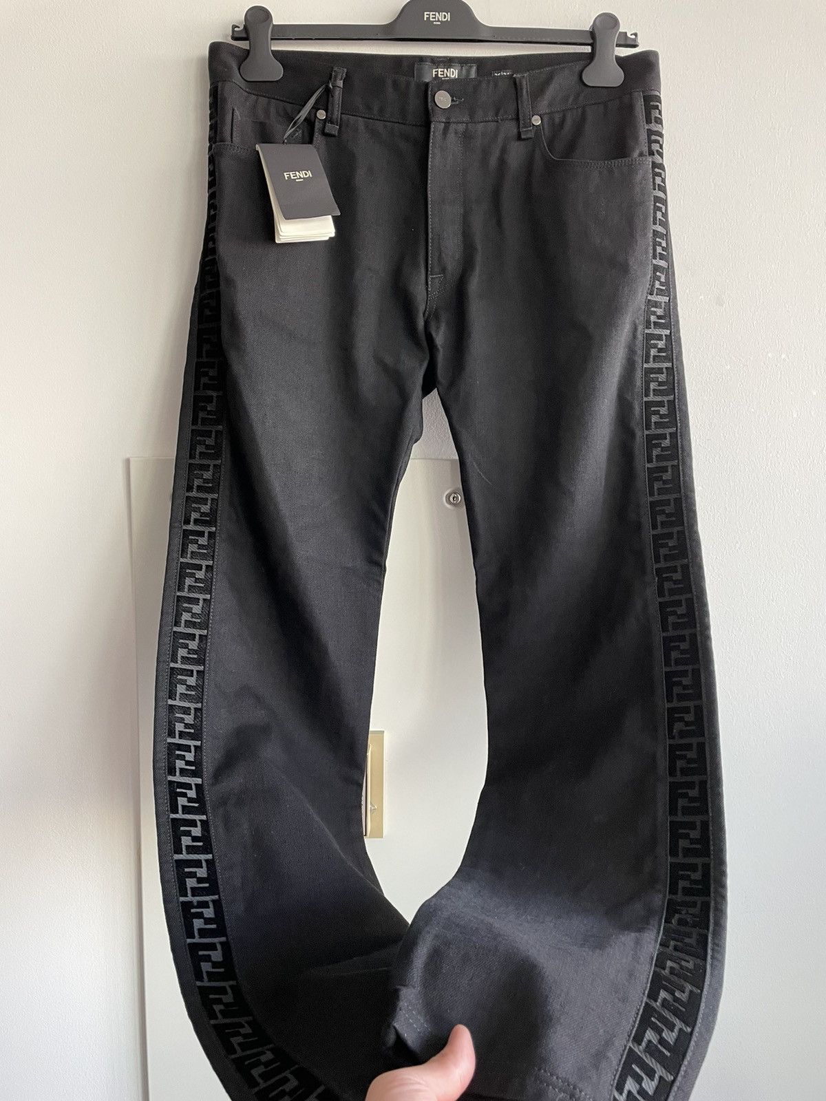 Fendi Limited Rare $2k Super Runway Brand New FF Logo Jeans Pant Size US 32 / EU 48 - 1 Thumbnail