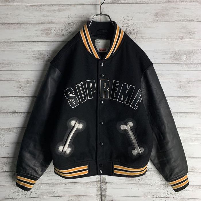 Supreme Supreme Bones Varsity Jacket | Grailed