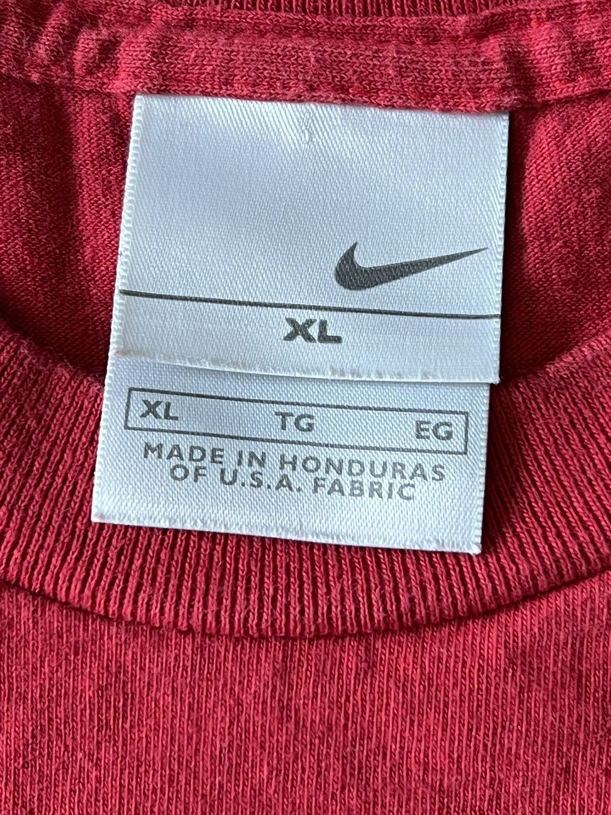 Nike × Vintage Vintage 2000s Nike Swoosh Spellout T Shirt Y2K 00s Size US XL / EU 56 / 4 - 2 Thumbnail