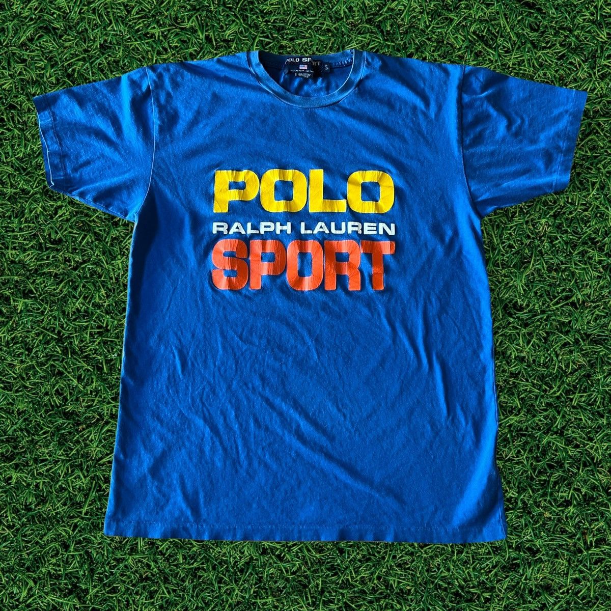 Polo Ralph Lauren × Vintage Vintage 90s Polo Sport Ralph Lauren Single Stitch T Shirt Size US S / EU 44-46 / 1 - 1 Thumbnail