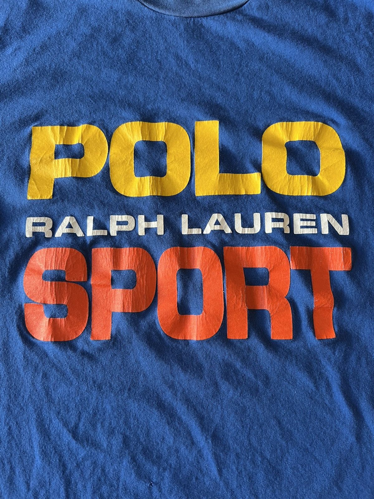 Polo Ralph Lauren × Vintage Vintage 90s Polo Sport Ralph Lauren Single Stitch T Shirt Size US S / EU 44-46 / 1 - 5 Thumbnail