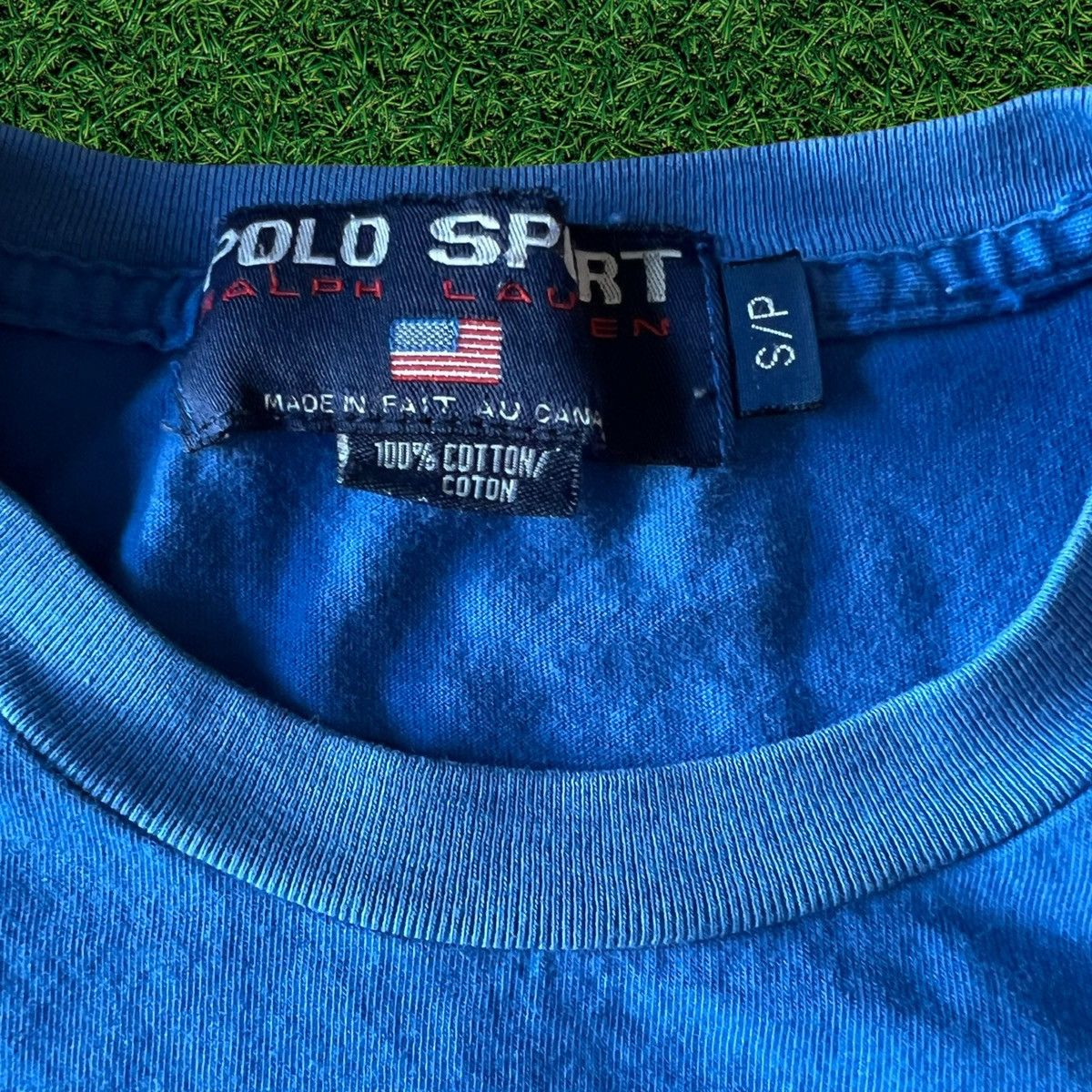 Polo Ralph Lauren × Vintage Vintage 90s Polo Sport Ralph Lauren Single Stitch T Shirt Size US S / EU 44-46 / 1 - 4 Thumbnail