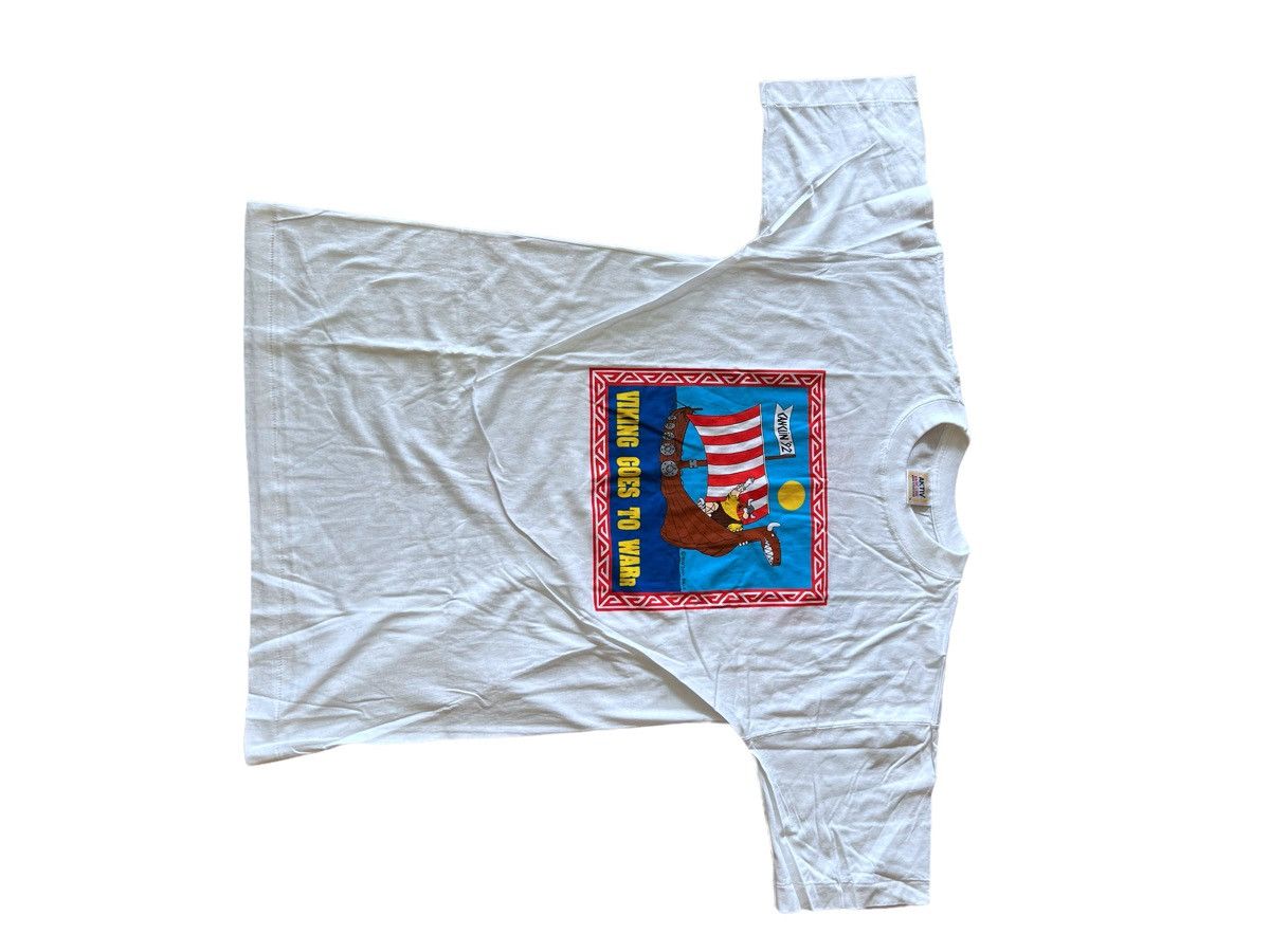 Vintage Vintage 1992 Viking Hagar Comic Warr Marathon T Shirt Size US XL / EU 56 / 4 - 2 Thumbnail