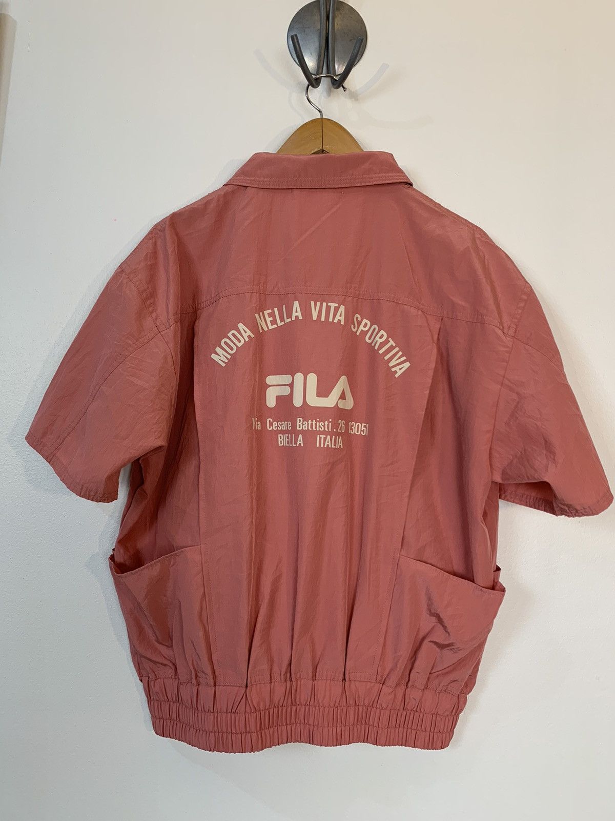 Vintage Fila zipper nylon top