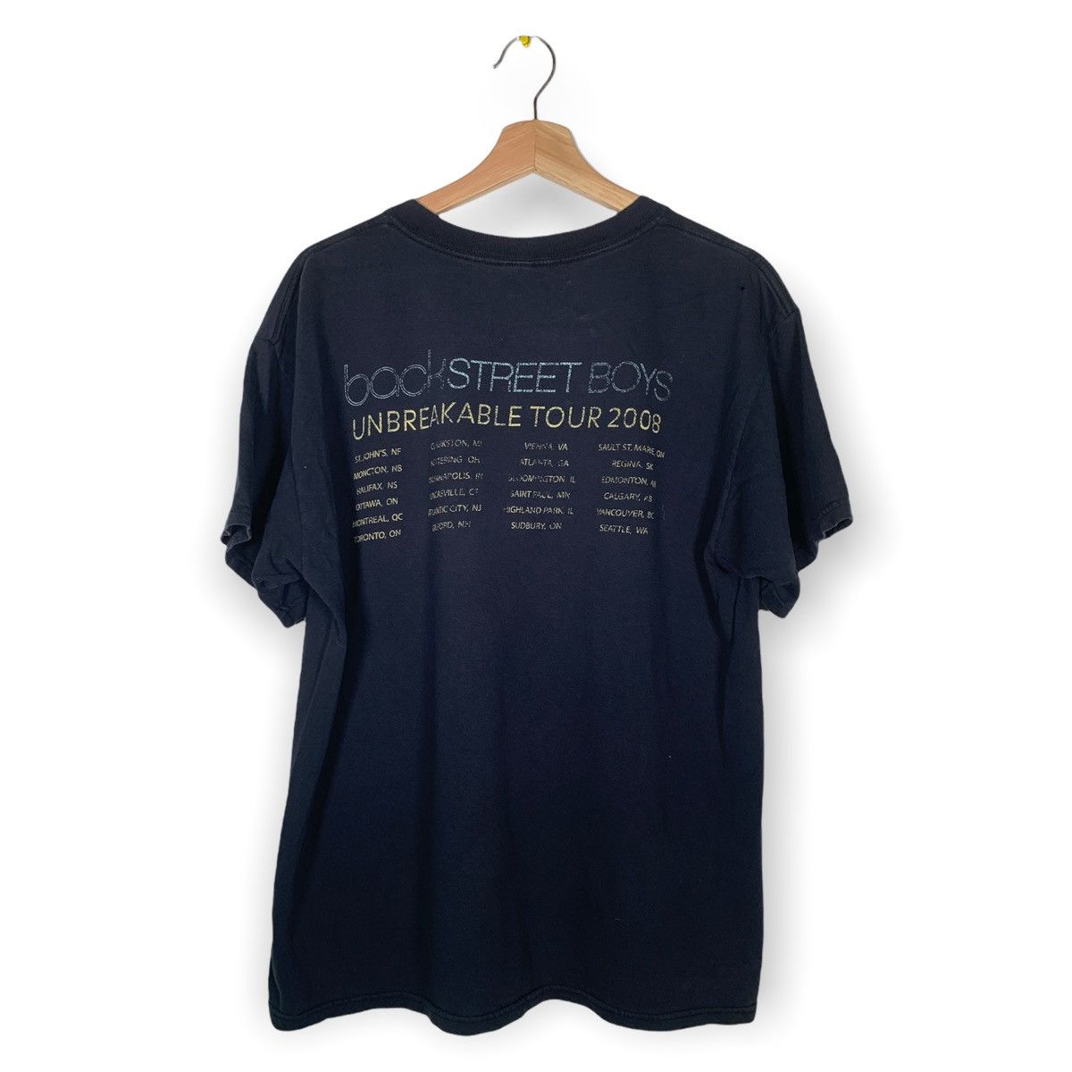Band Tees × Vintage Vintage Backstreet Boys Unbreakable 2008 Tour T Shirt 2000s Size US L / EU 52-54 / 3 - 2 Thumbnail