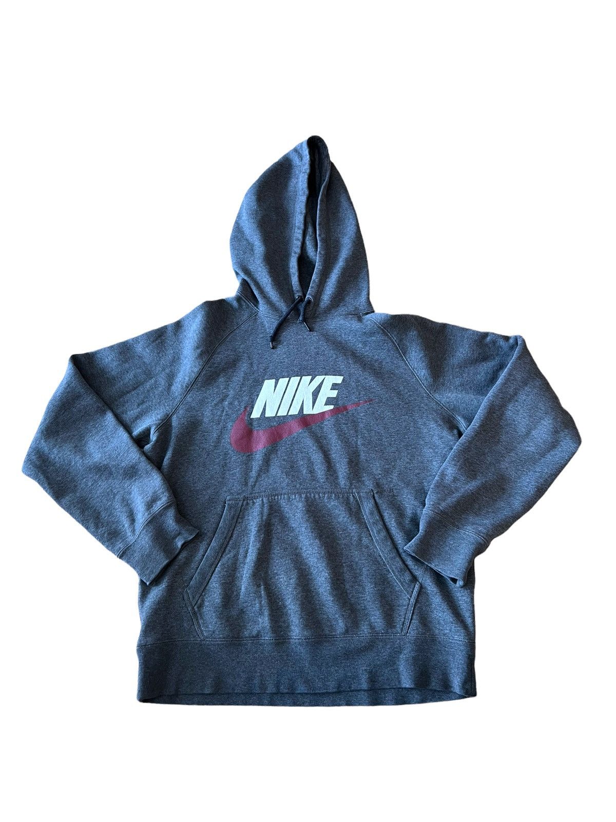 Nike × Vintage Nike Spellout Big Swoosh Hoodie Sweatshirt Size US M / EU 48-50 / 2 - 2 Thumbnail