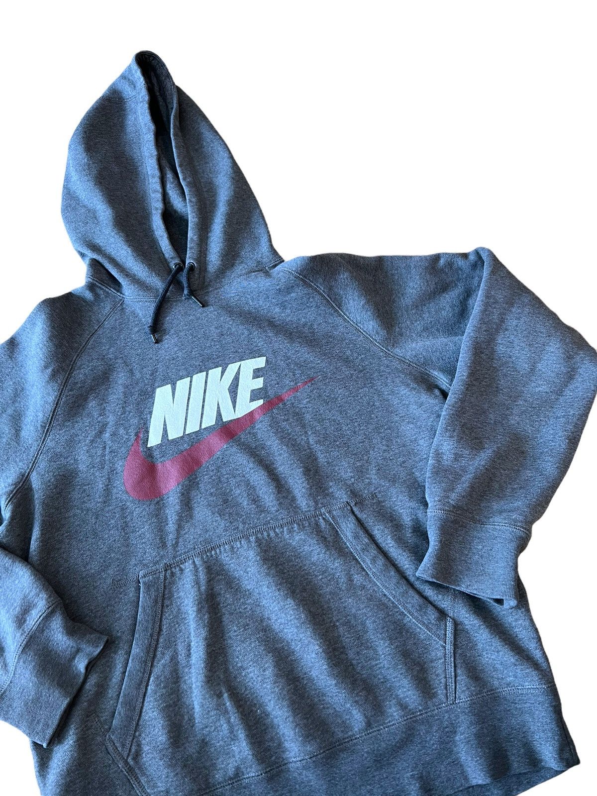 Nike × Vintage Nike Spellout Big Swoosh Hoodie Sweatshirt Size US M / EU 48-50 / 2 - 3 Thumbnail