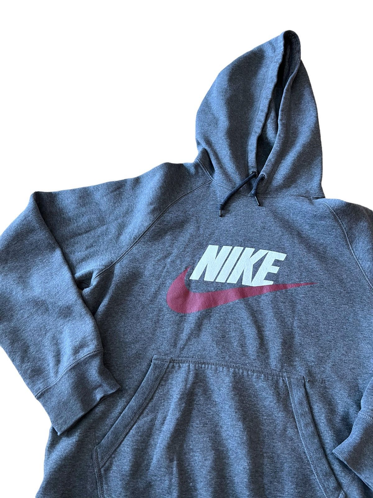Nike × Vintage Nike Spellout Big Swoosh Hoodie Sweatshirt Size US M / EU 48-50 / 2 - 1 Thumbnail