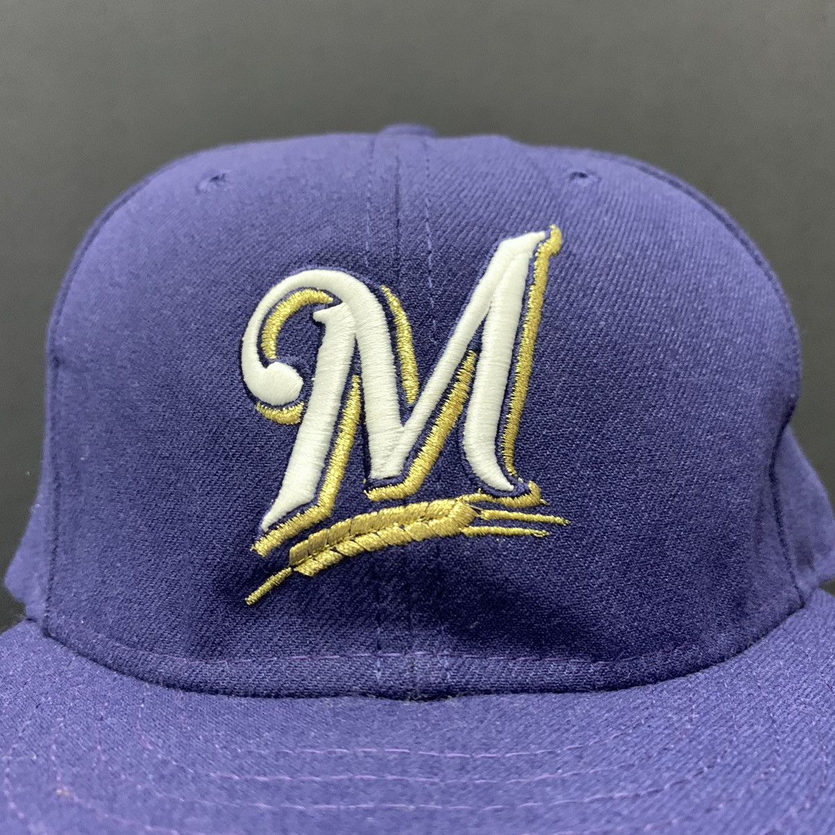 New Era Milwaukee Brewers MLB New Era Fitted Hat Cap Size ONE SIZE - 6 Thumbnail