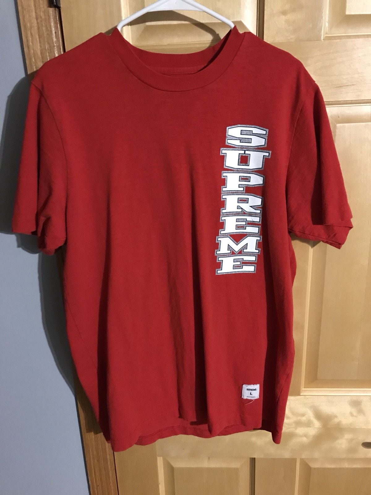 Supreme vertical logo tee clearance