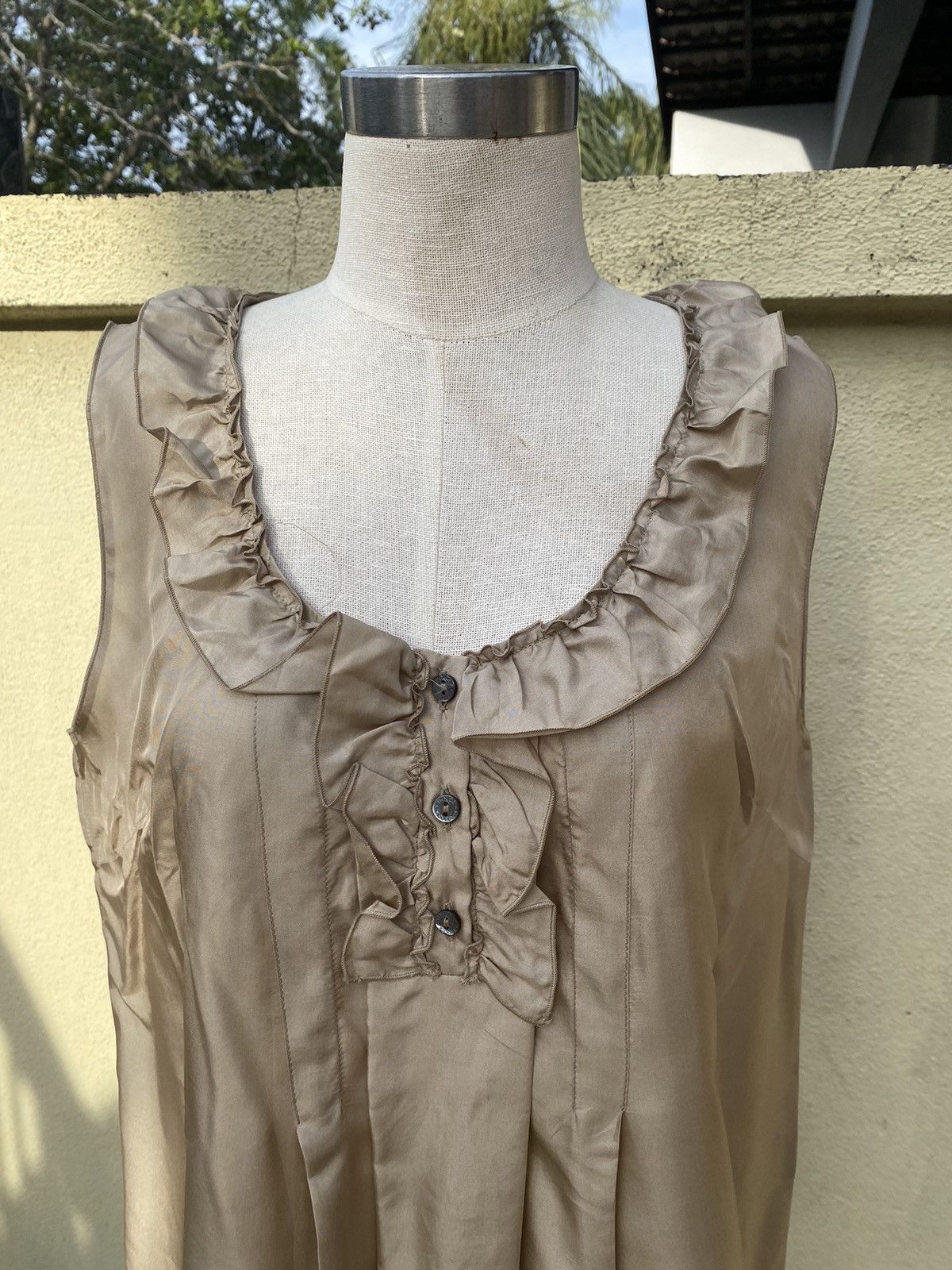 Dolce & Gabbana gold silk blouse Size M / US 6-8 / IT 42-44 - 5 Thumbnail
