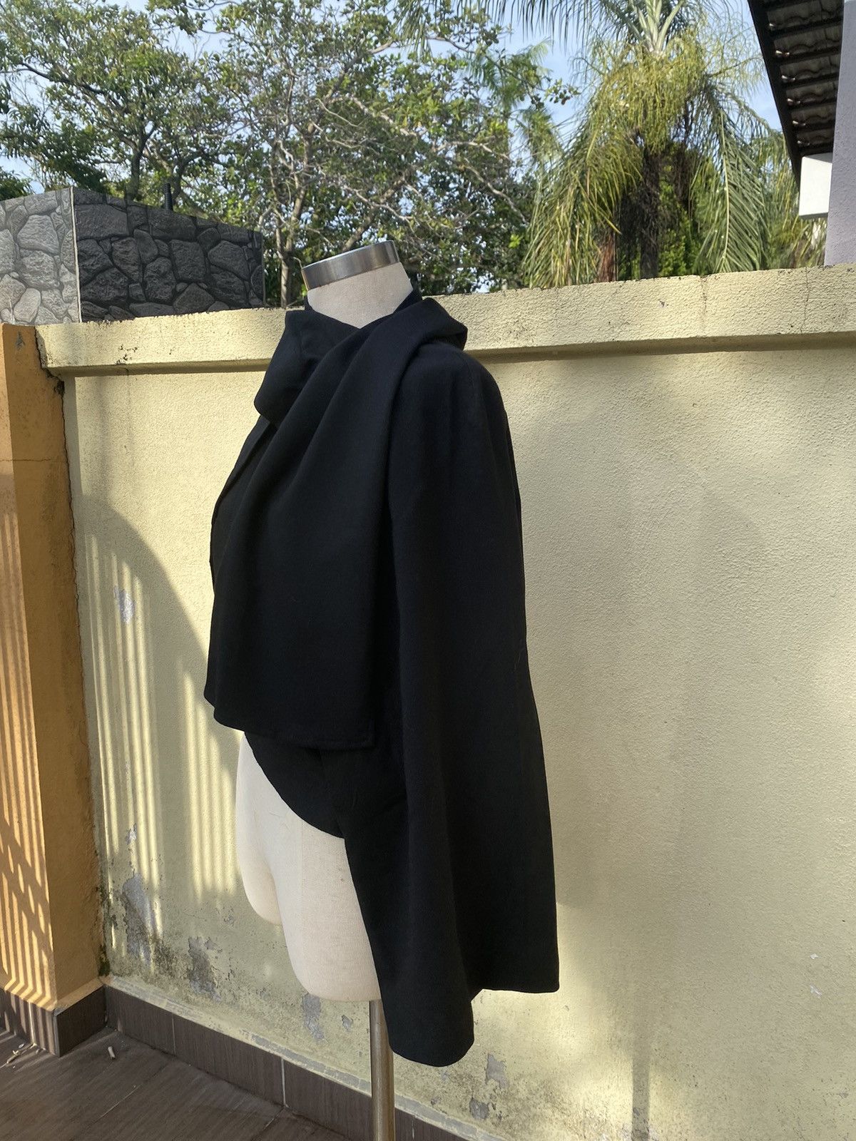 Japanese Brand vintage hiroko koshino black wool outerwear Size M / US 6-8 / IT 42-44 - 4 Thumbnail