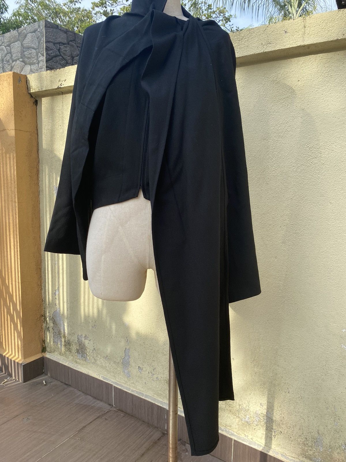 Japanese Brand vintage hiroko koshino black wool outerwear Size M / US 6-8 / IT 42-44 - 7 Thumbnail
