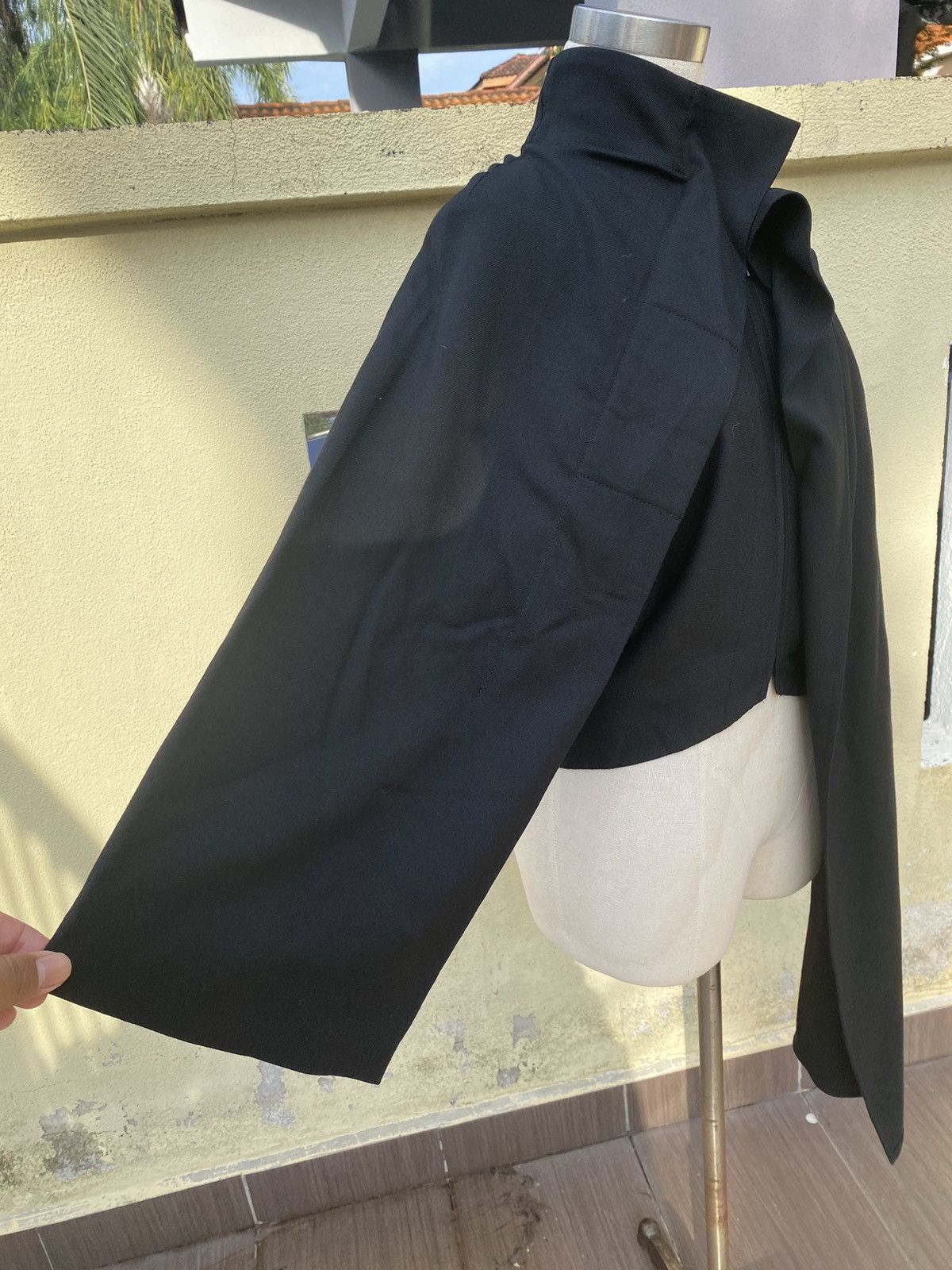 Japanese Brand vintage hiroko koshino black wool outerwear Size M / US 6-8 / IT 42-44 - 8 Thumbnail