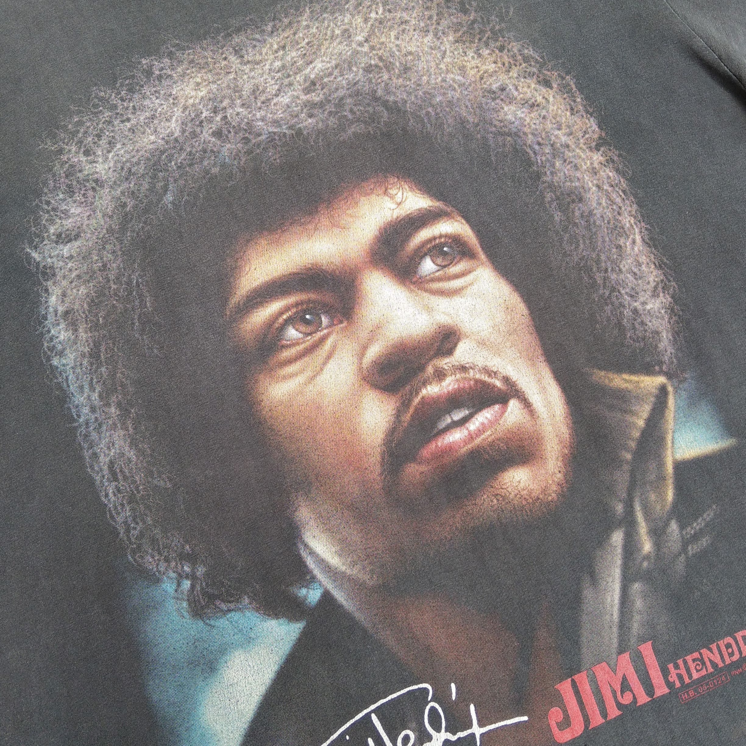 Band Tees Vintage Bootleg 00s JIMI HENDRIX Size US XL / EU 56 / 4 - 3 Thumbnail