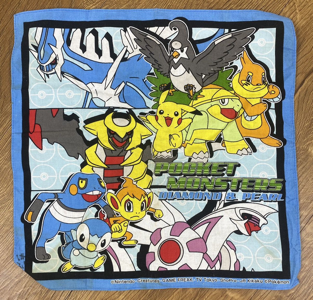 Pokemon Vintage Nintendo Pocket Monster Pokemon Handkerchief Size ONE SIZE - 1 Thumbnail