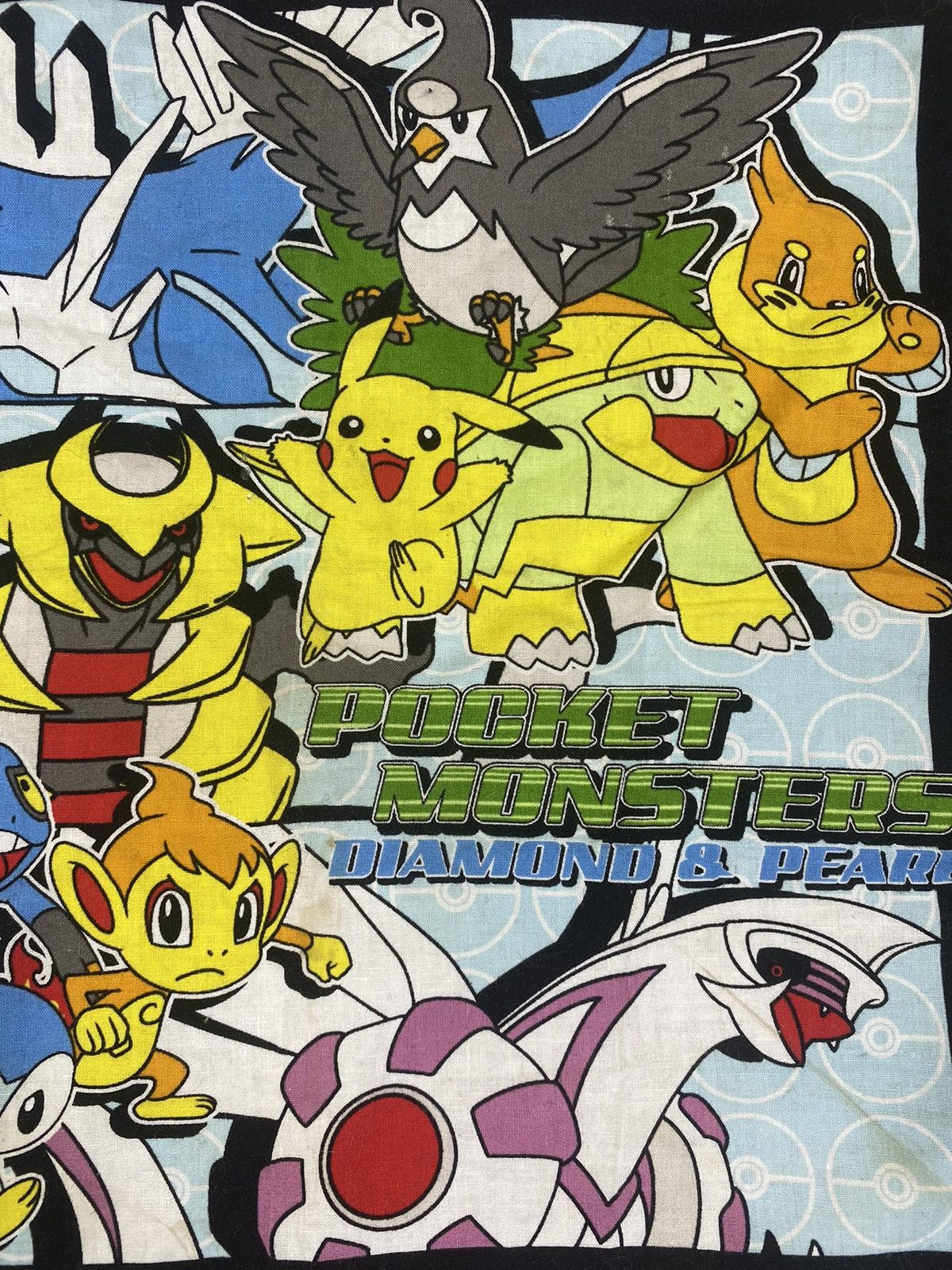 Pokemon Vintage Nintendo Pocket Monster Pokemon Handkerchief Size ONE SIZE - 2 Thumbnail