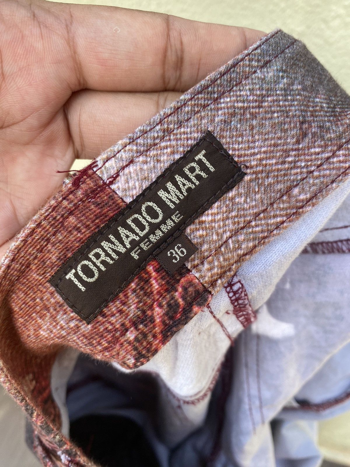 Japanese Brand vintage tornado mart printed jeans Size 24" / US 00 / IT 34 - 9 Thumbnail