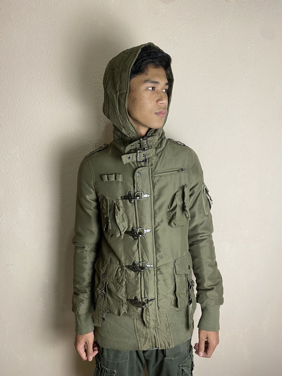 Japanese Brand 🔥PUNK🔥 Vintage CRYX bondage punk green army Size US S / EU 44-46 / 1 - 1 Thumbnail