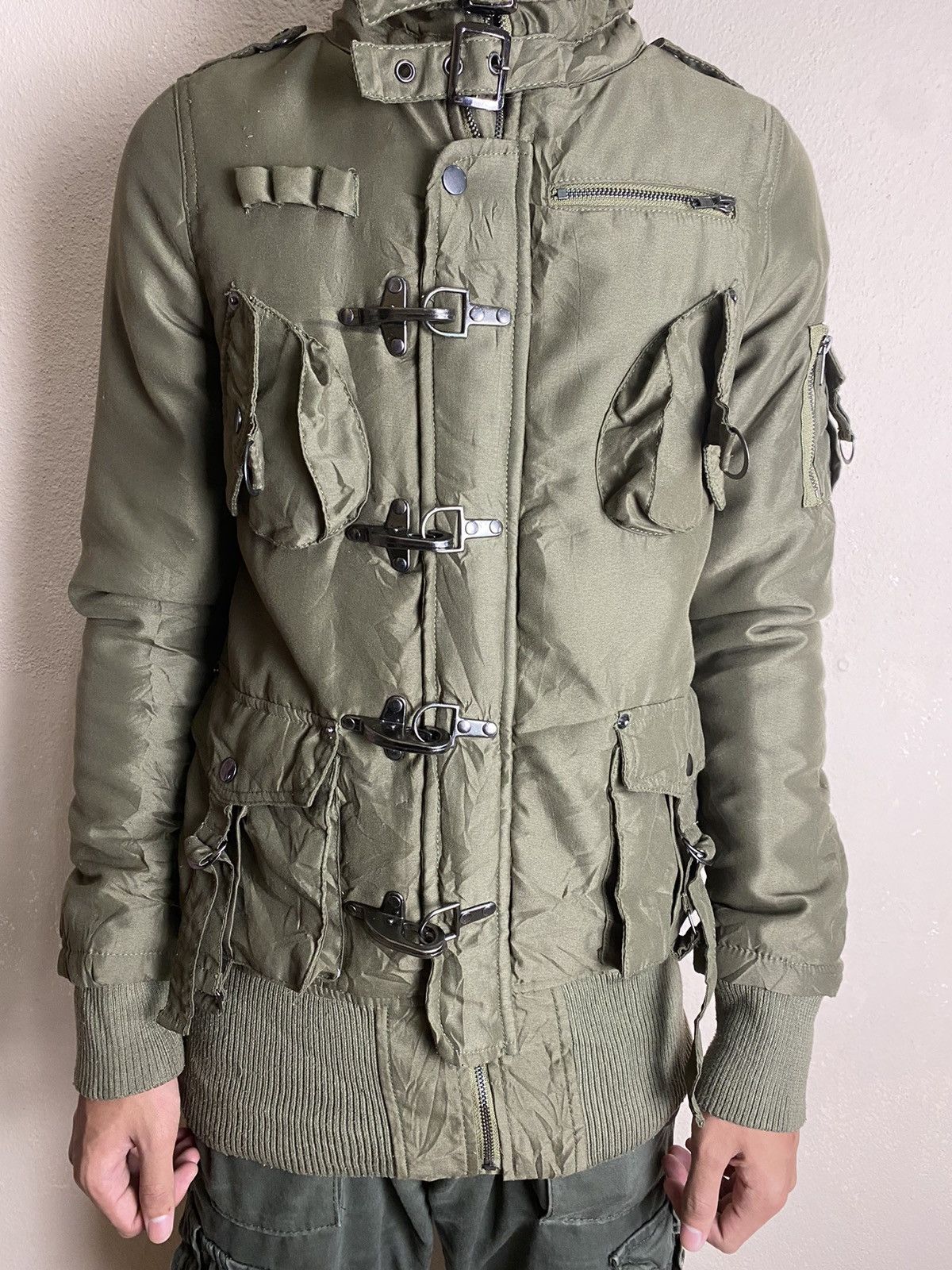 Japanese Brand 🔥PUNK🔥 Vintage CRYX bondage punk green army Size US S / EU 44-46 / 1 - 3 Thumbnail