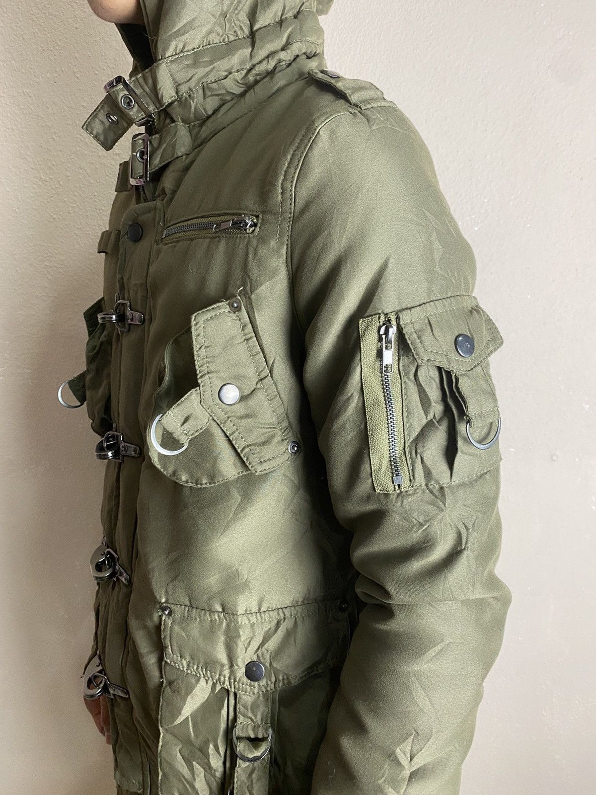Japanese Brand 🔥PUNK🔥 Vintage CRYX bondage punk green army Size US S / EU 44-46 / 1 - 7 Thumbnail