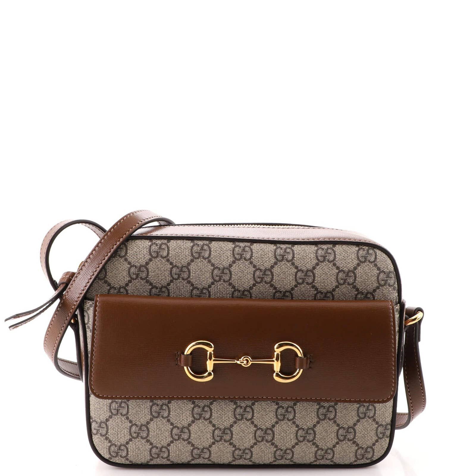 Gucci Horsebit 1955 Flap Pocket Camera Bag GG Coated Canvas Small Grailed