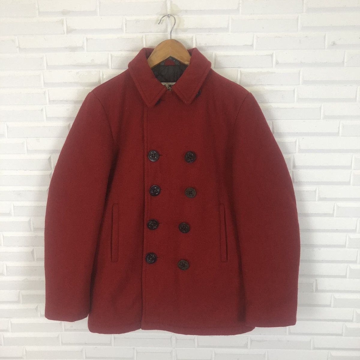 Schott × Vintage U.S.740N PEA JACKET BY SCHOTT DOUBLE BREAST HEAVY JACKET Size US M / EU 48-50 / 2 - 1 Thumbnail