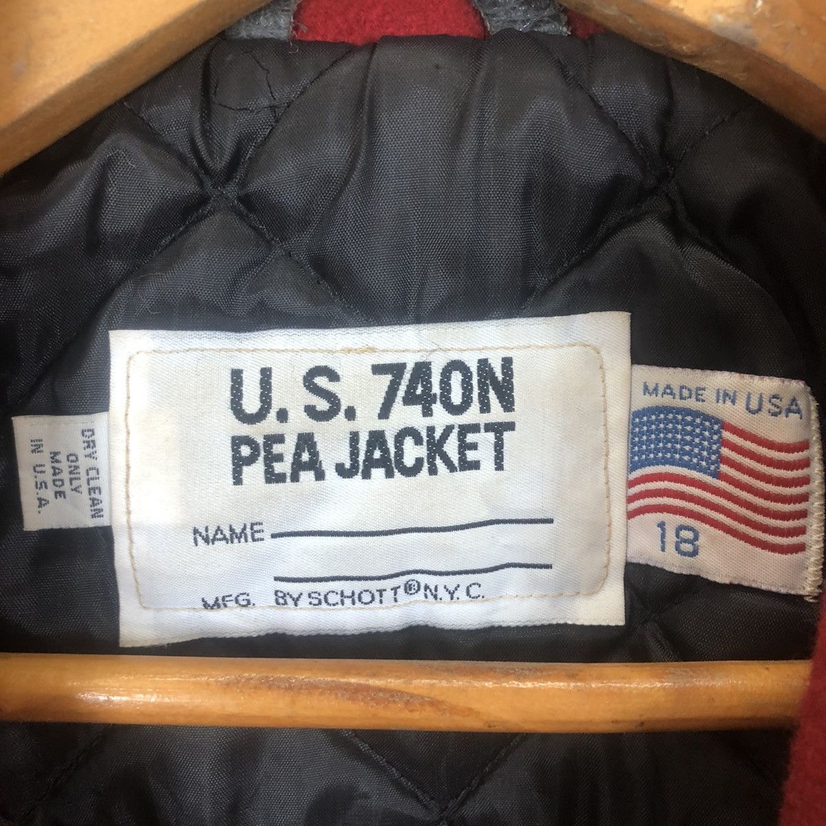 Schott × Vintage U.S.740N PEA JACKET BY SCHOTT DOUBLE BREAST HEAVY JACKET Size US M / EU 48-50 / 2 - 10 Thumbnail