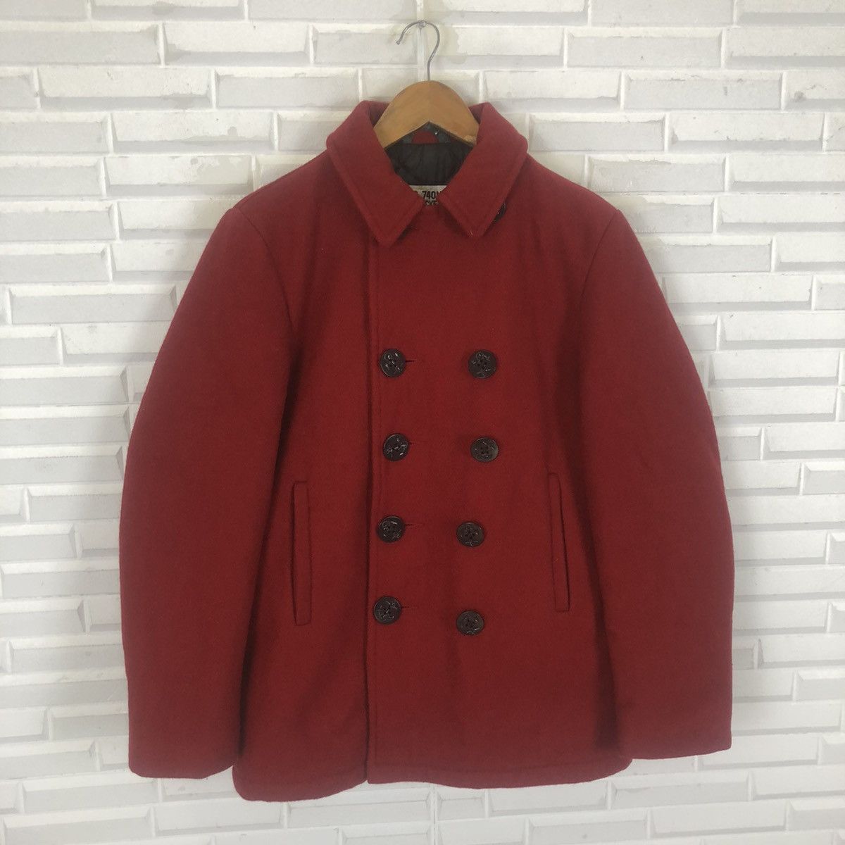 Schott × Vintage U.S.740N PEA JACKET BY SCHOTT DOUBLE BREAST HEAVY JACKET Size US M / EU 48-50 / 2 - 3 Thumbnail