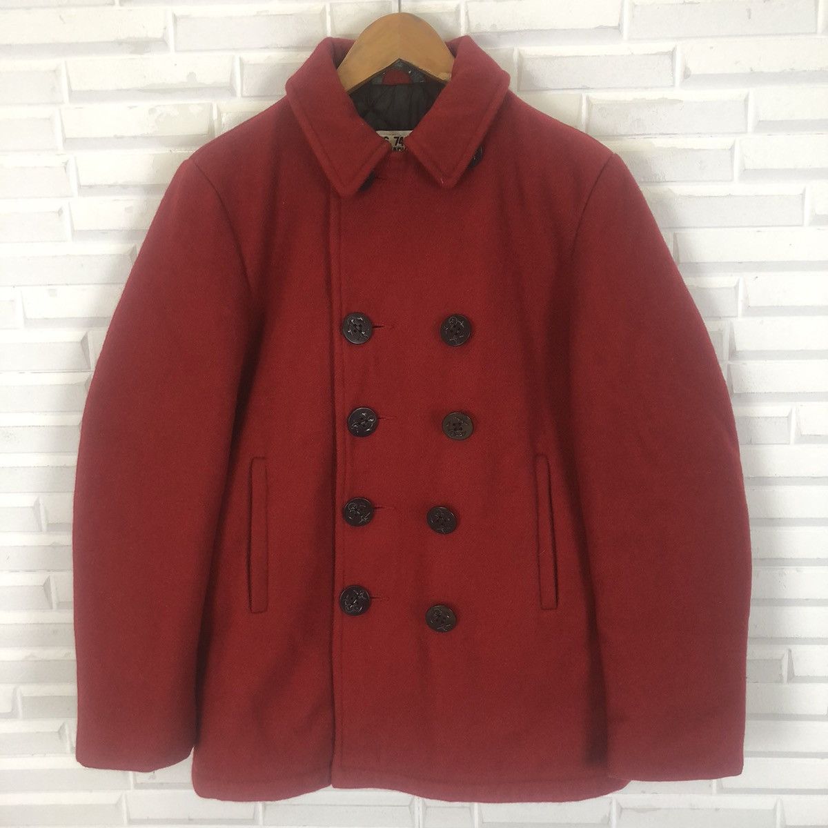 Schott × Vintage U.S.740N PEA JACKET BY SCHOTT DOUBLE BREAST HEAVY JACKET Size US M / EU 48-50 / 2 - 4 Thumbnail
