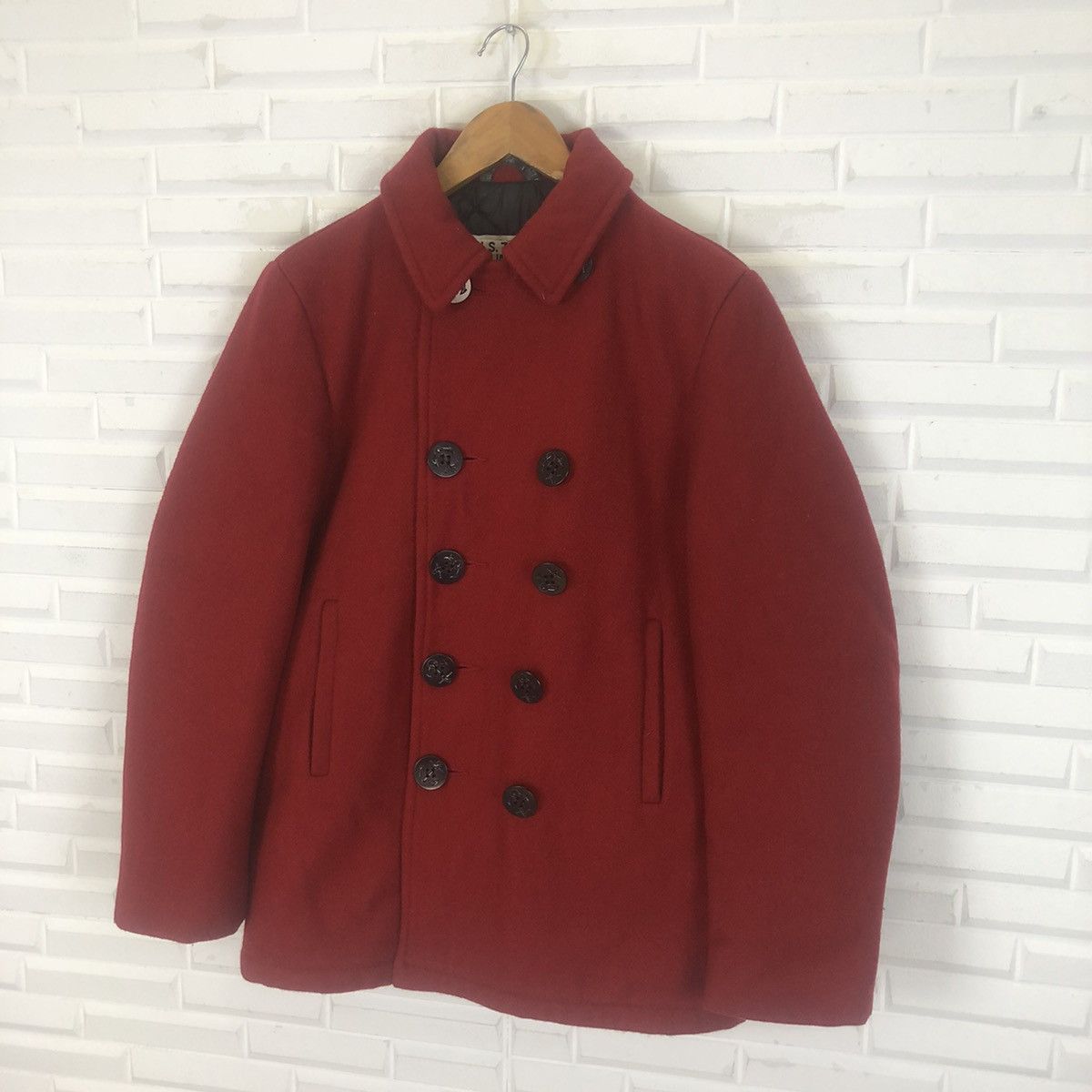 Schott × Vintage U.S.740N PEA JACKET BY SCHOTT DOUBLE BREAST HEAVY JACKET Size US M / EU 48-50 / 2 - 2 Thumbnail