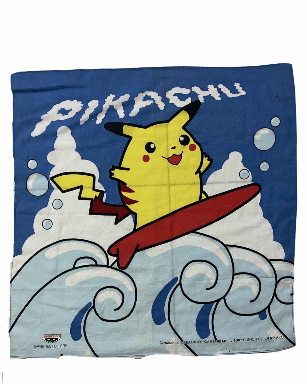 Nintendo Nintendo Pickahu Banpresto 1998 Vintage Handkerchief Size ONE SIZE - 2 Thumbnail