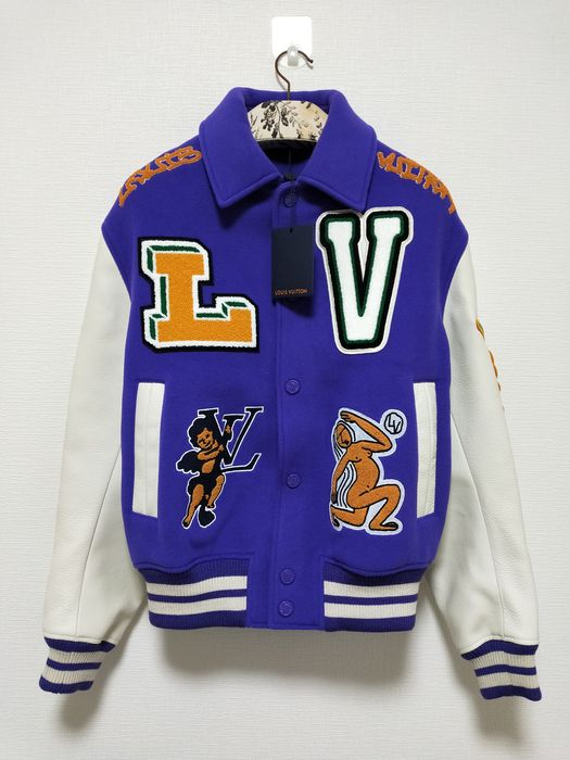 Louis Vuitton, Jackets & Coats, Lv Letterman Jacket Size 46