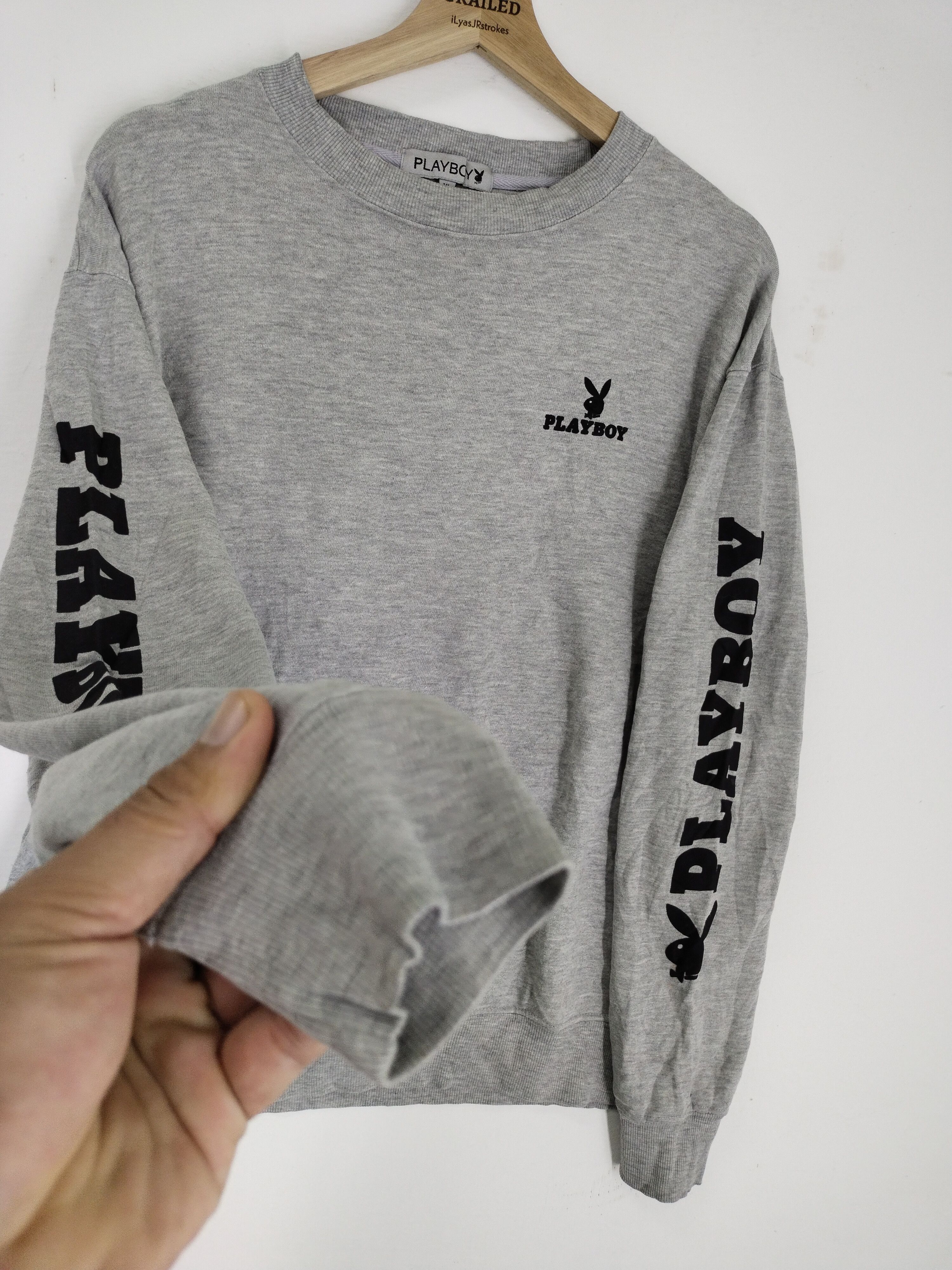 Playboy × Vintage Vintage 90s Playboy Bunny Embroidery Logo Sweatshirt Size US XL / EU 56 / 4 - 8 Thumbnail