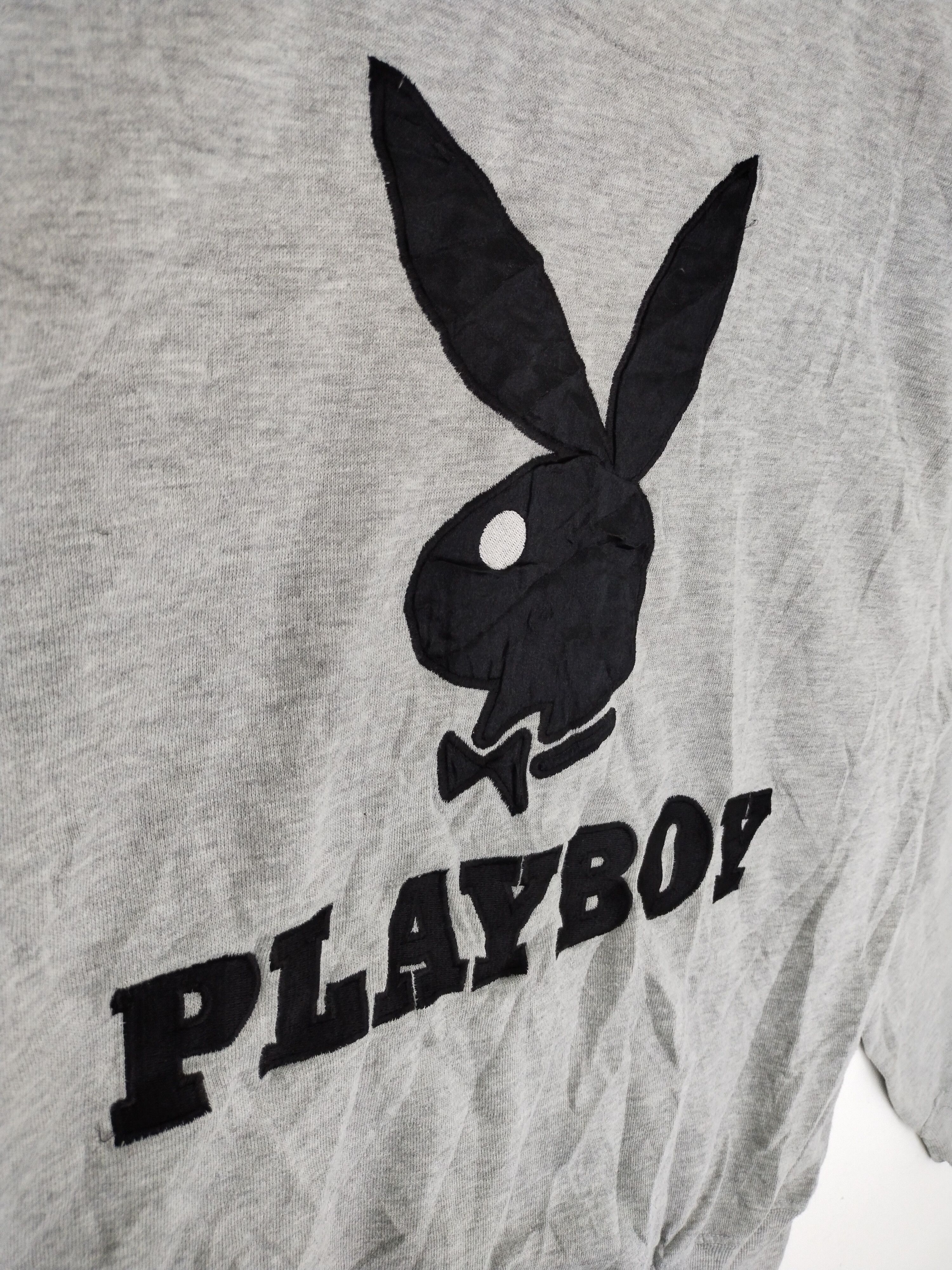 Playboy × Vintage Vintage 90s Playboy Bunny Embroidery Logo Sweatshirt Size US XL / EU 56 / 4 - 10 Thumbnail