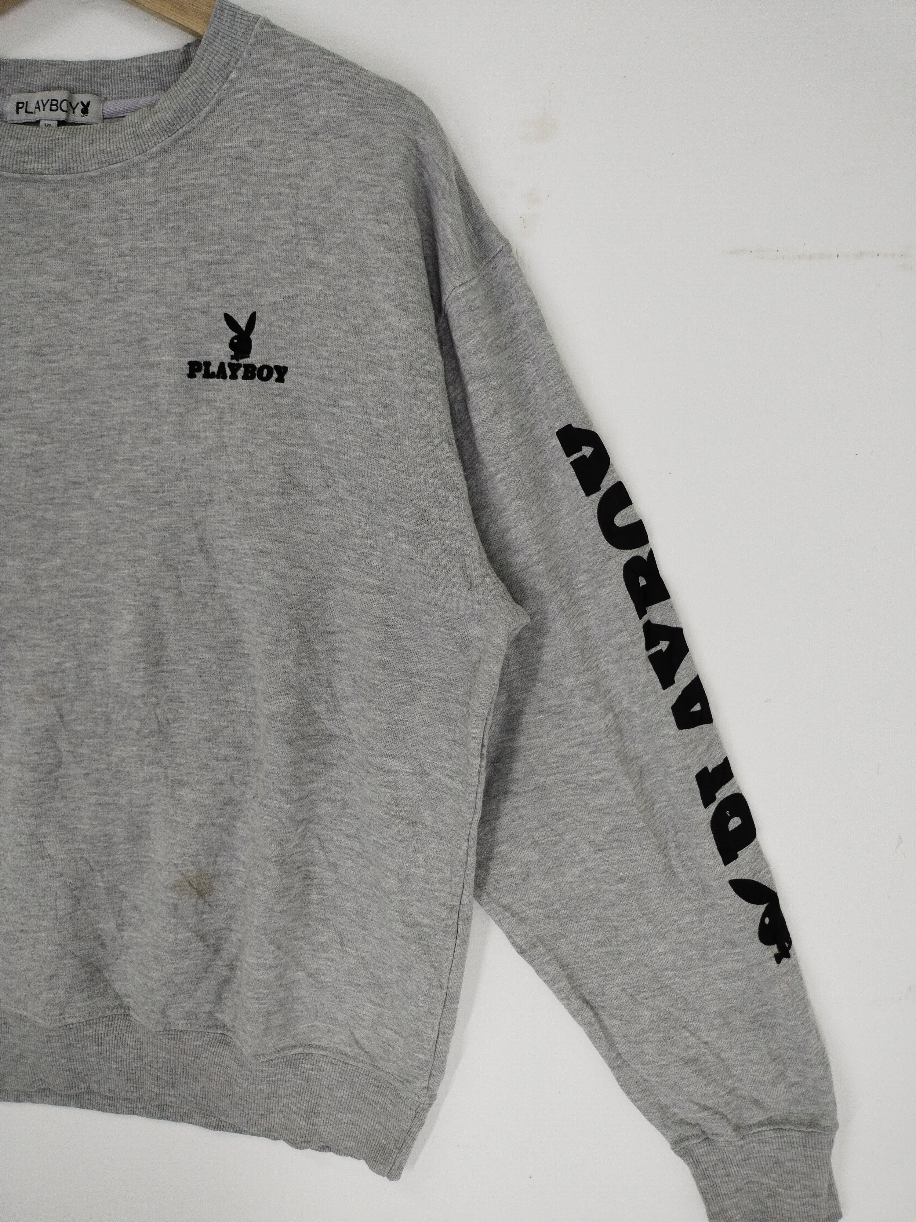 Playboy × Vintage Vintage 90s Playboy Bunny Embroidery Logo Sweatshirt Size US XL / EU 56 / 4 - 7 Thumbnail