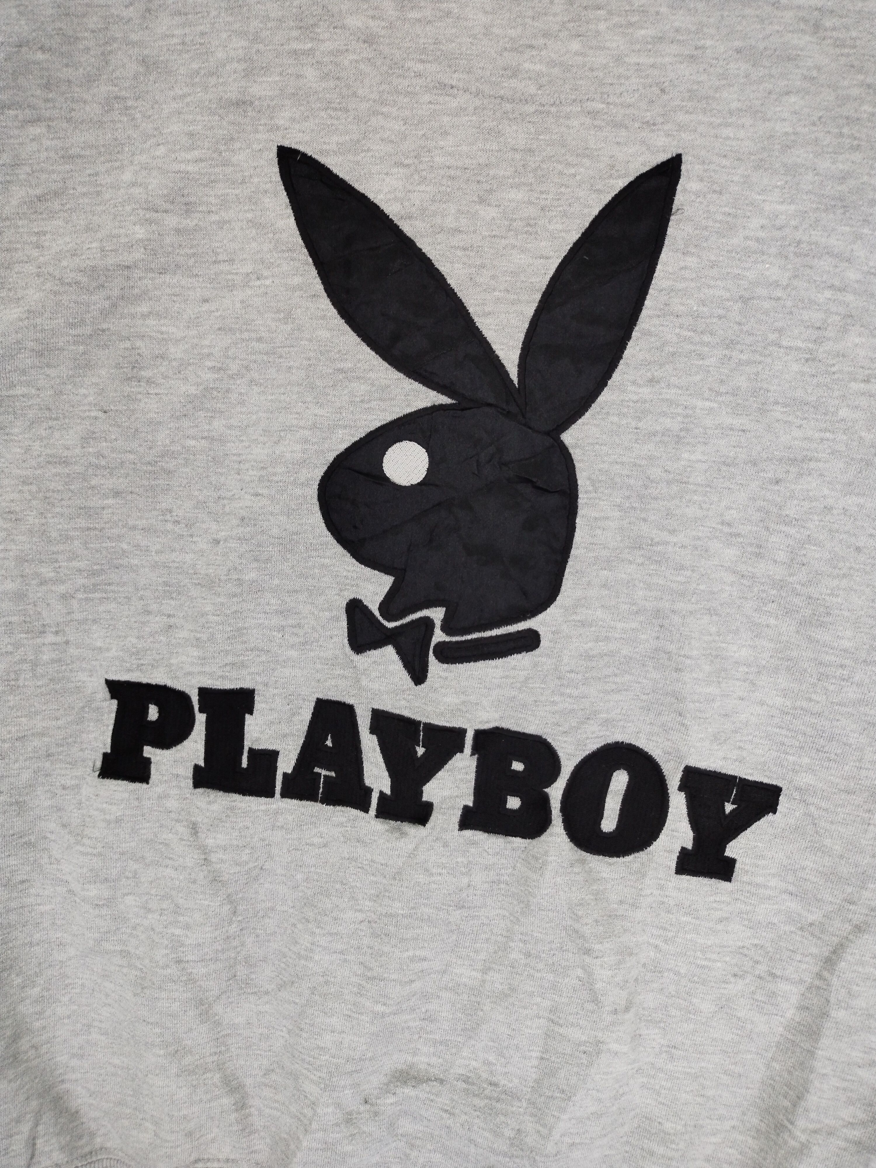 Playboy × Vintage Vintage 90s Playboy Bunny Embroidery Logo Sweatshirt Size US XL / EU 56 / 4 - 11 Thumbnail