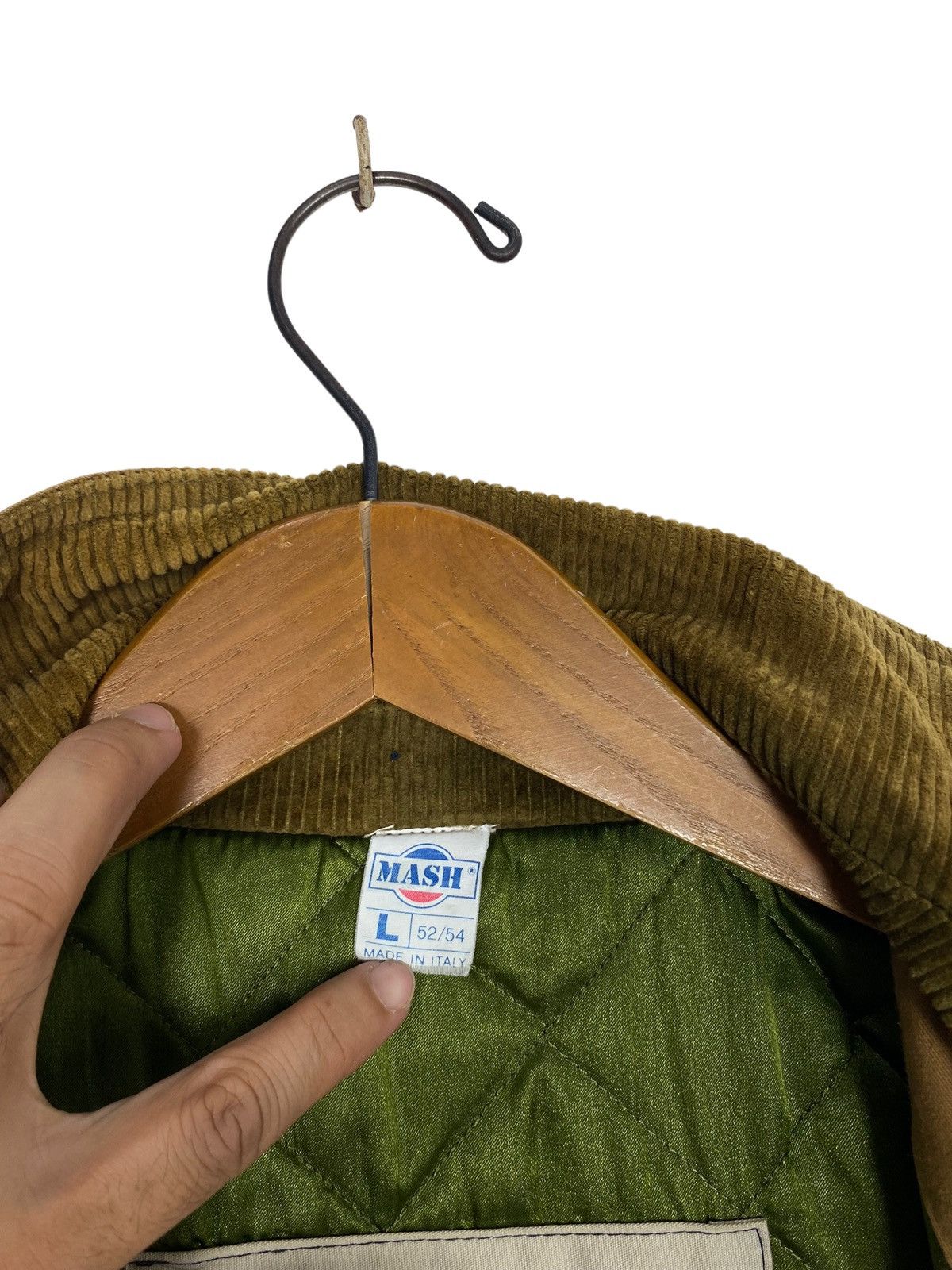 Vintage Rare‼️ Vintage Mash Sportswear Corduroy Trimmed Coat Jacket Size US L / EU 52-54 / 3 - 5 Thumbnail