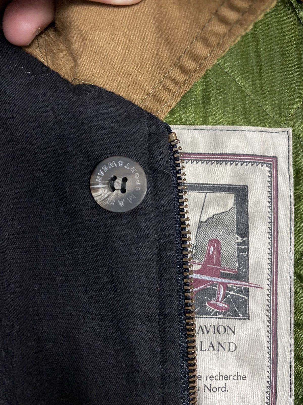 Vintage Rare‼️ Vintage Mash Sportswear Corduroy Trimmed Coat Jacket Size US L / EU 52-54 / 3 - 4 Thumbnail