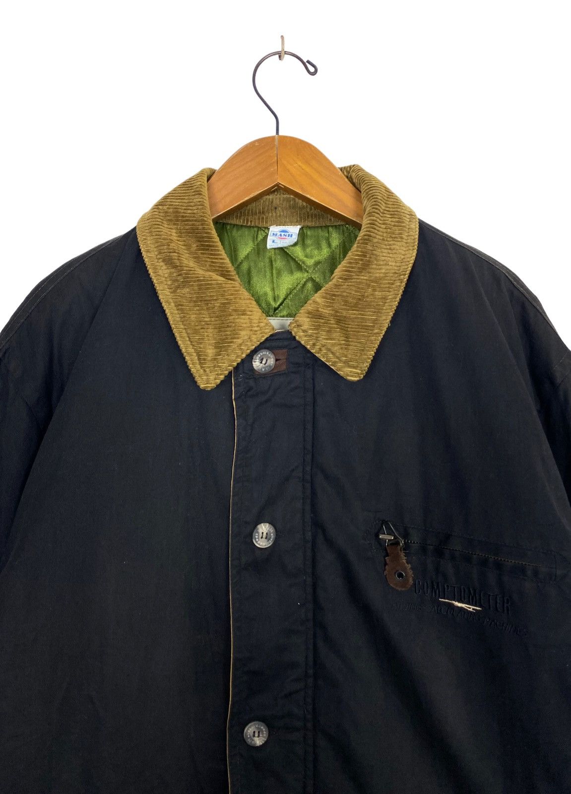 Vintage Rare‼️ Vintage Mash Sportswear Corduroy Trimmed Coat Jacket Size US L / EU 52-54 / 3 - 3 Thumbnail