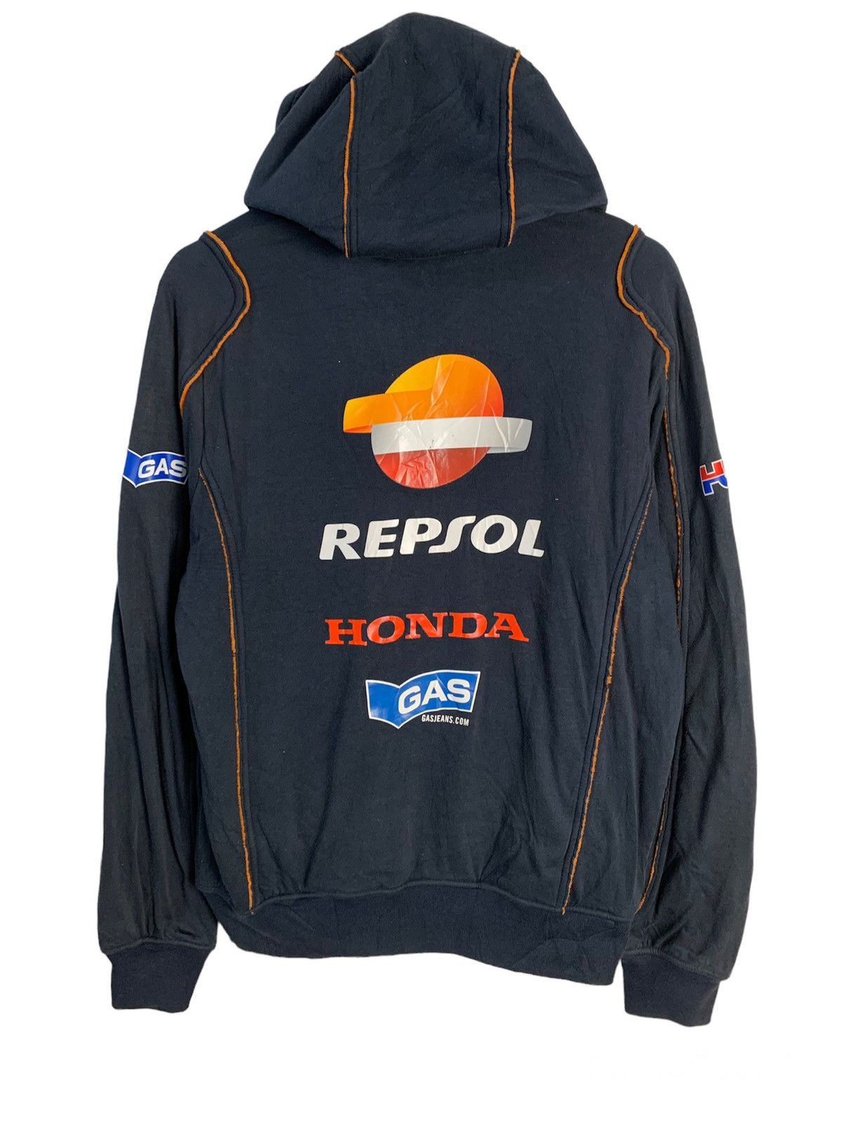 image of Gas Repsol Honda Big Logo Hoodie in Black, Men's (Size Medium)