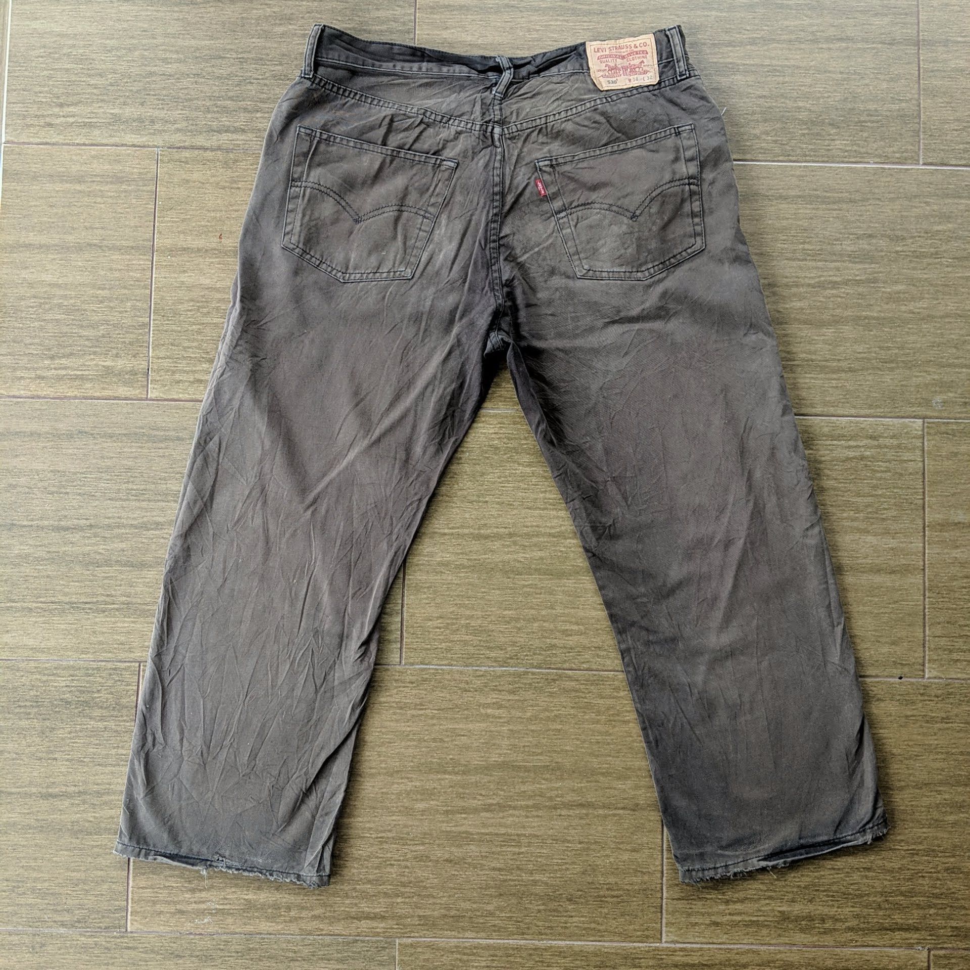 Japanese Brand W35 Levi's 530 Distressed 5 Pockets Trousers Casual Pants Size US 35 - 10 Thumbnail