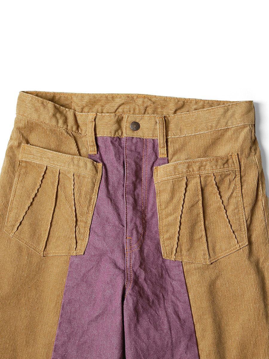 Kapital Kapital Corduroy Denim 2TONE Gypsy Flare Pants Size US 36 / EU 52 - 2 Thumbnail