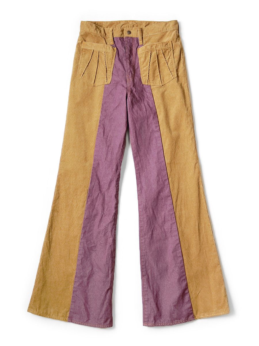 Kapital Kapital Corduroy Denim 2TONE Gypsy Flare Pants Size US 36 / EU 52 - 1 Thumbnail