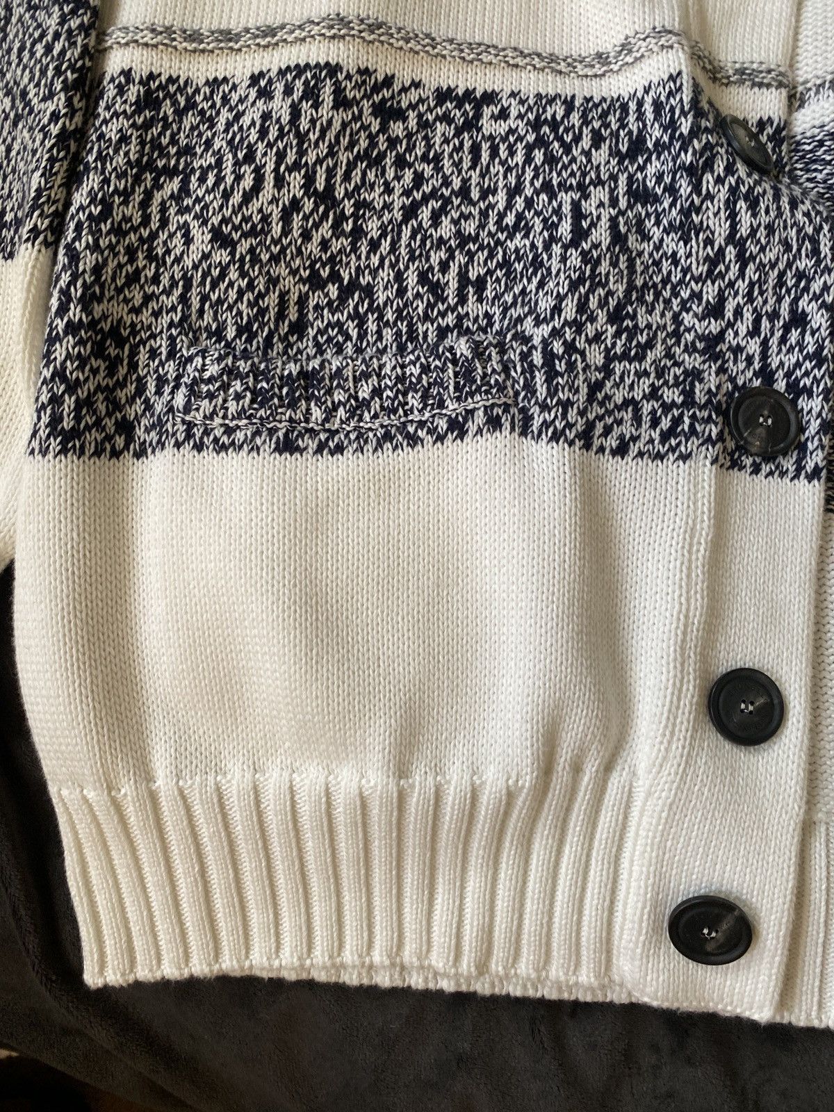 Brunello Cucinelli DOUBLE BREASTED CARDIGAN/SWEATER W STRIPES Size US XL / EU 56 / 4 - 25 Thumbnail