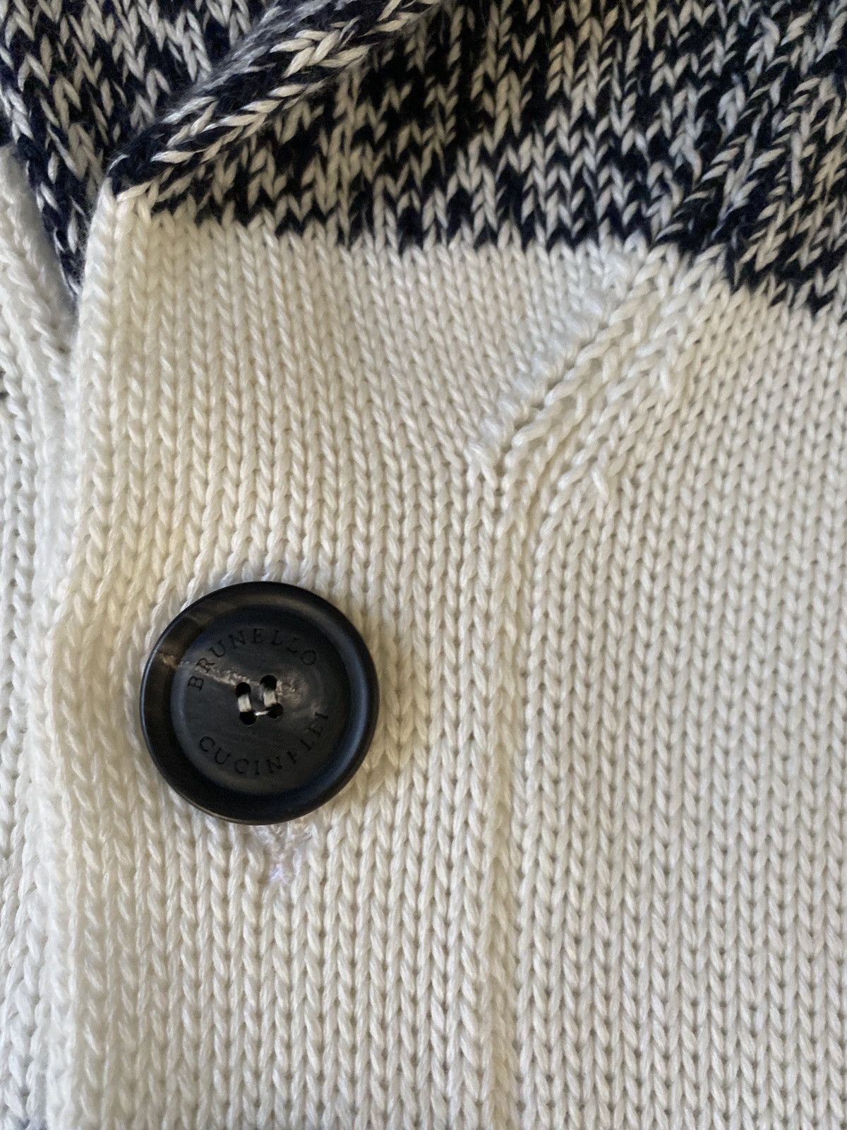 Brunello Cucinelli DOUBLE BREASTED CARDIGAN/SWEATER W STRIPES Size US XL / EU 56 / 4 - 7 Thumbnail