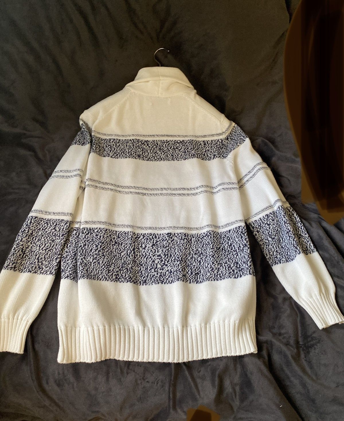 Brunello Cucinelli DOUBLE BREASTED CARDIGAN/SWEATER W STRIPES Size US XL / EU 56 / 4 - 3 Thumbnail
