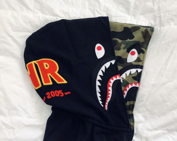 Bape ponr shark discount hoodie