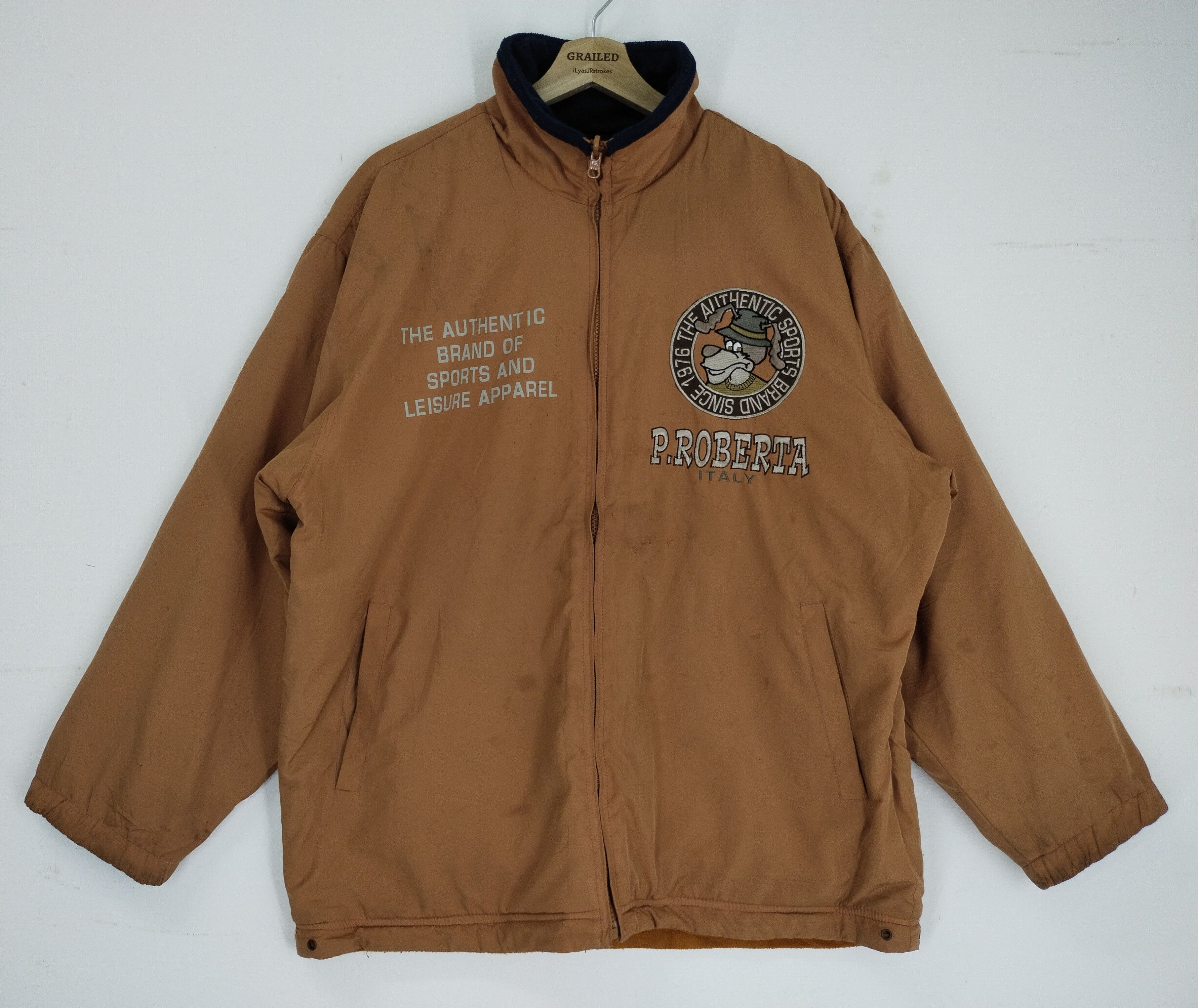 Japanese Brand Vintage Paolo Roberta Embroidery Big Logo Riversible Jacket Size US L / EU 52-54 / 3 - 14 Thumbnail